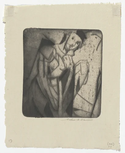 Figure in Glass by Arthur B. Davies, print, 1916