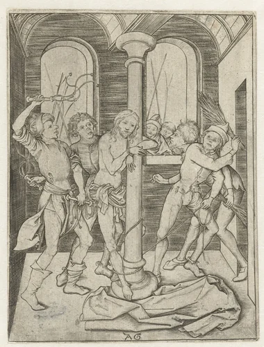 Geseling van Christus by Unknown, print, 1475-1500