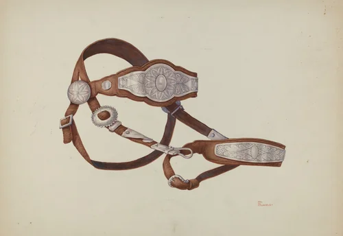 Headstall by Hal Blakeley, index of american design, 1940