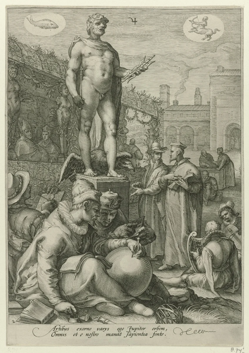 Jupiter by Jan Saenredam, print, 1596