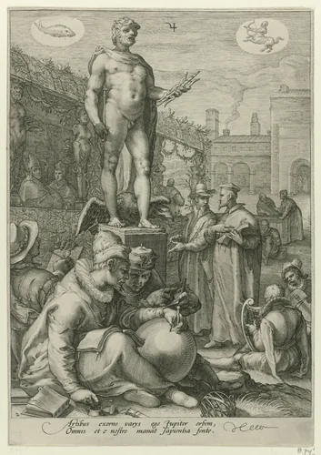 Jupiter by Jan Saenredam, print, 1596