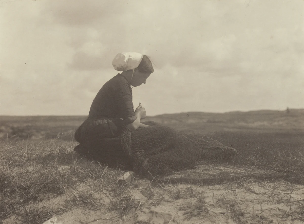 Mending Nets by Alfred Stieglitz, photograph, 1894