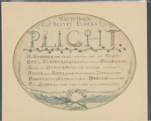 Weldoen blijft ieders plicht by anonymous, drawing, 1800-1899