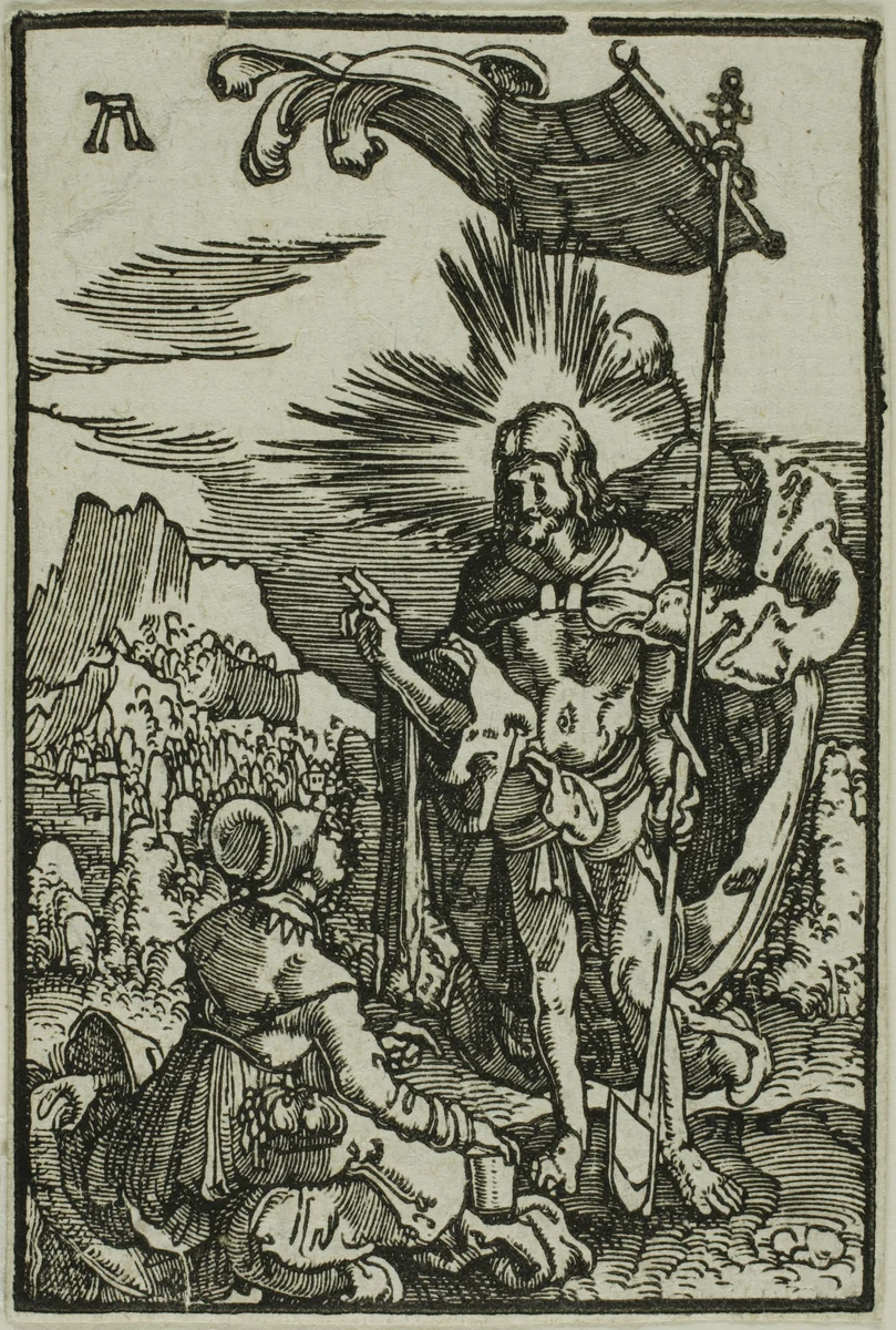 Christ Appears to the Magdalen, from The Fall and Redemption of Man by Albrecht Altdorfer, print, 1500-1538