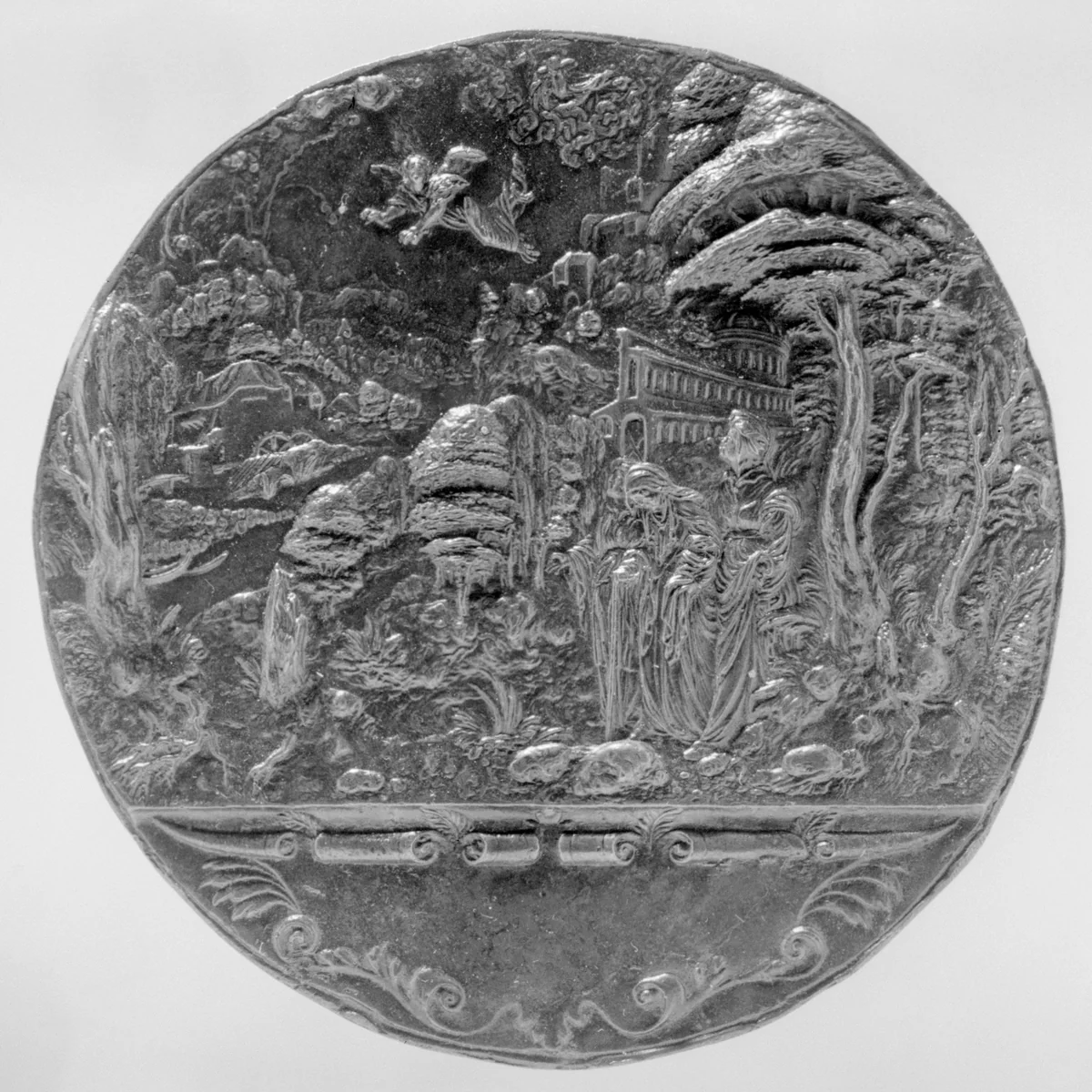 Ate and the Litai by Peter Flötner, metalwork, 1535-1546