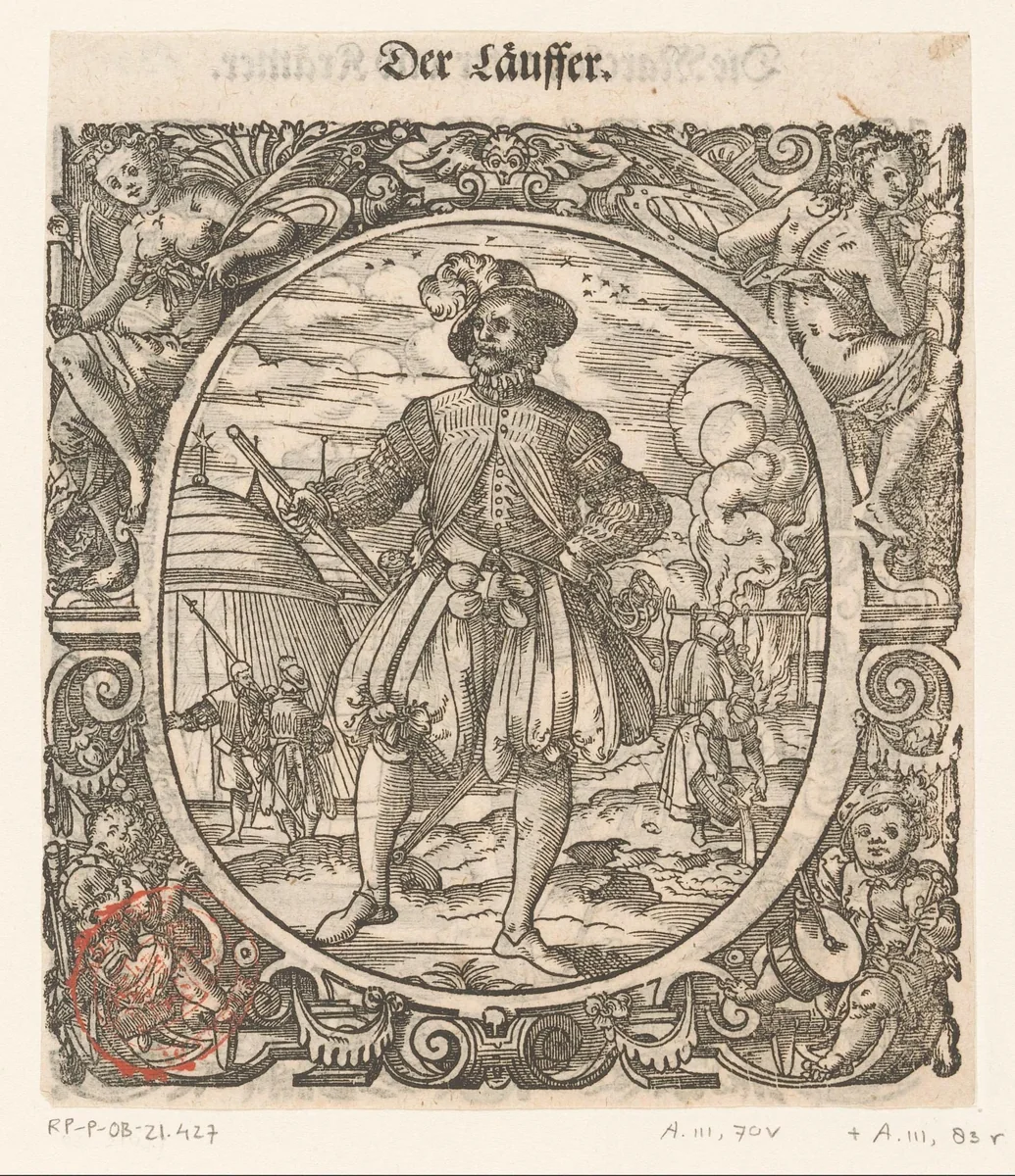 Ordonnans by Jost Amman, print, 1573
