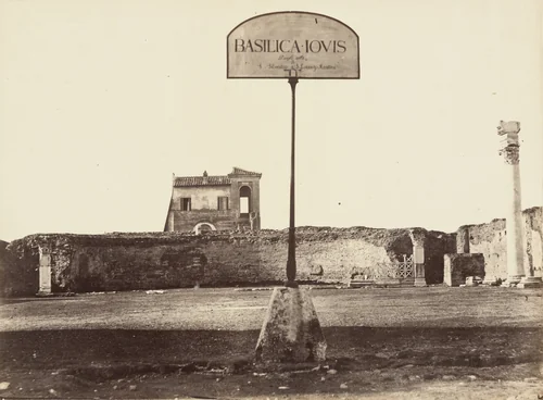 Basilica Iovis by Tommaso Cuccioni, photograph, 1850
