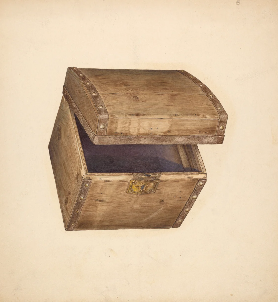 Hat Box - Wood by Gerald Scalise, index of american design, 1940