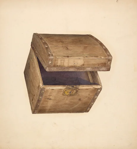 Hat Box - Wood by Gerald Scalise, index of american design, 1940