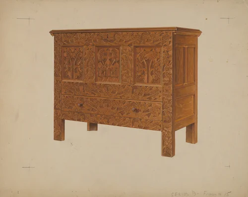 Hadley Chest by Martin Partyka, index of american design, 1937