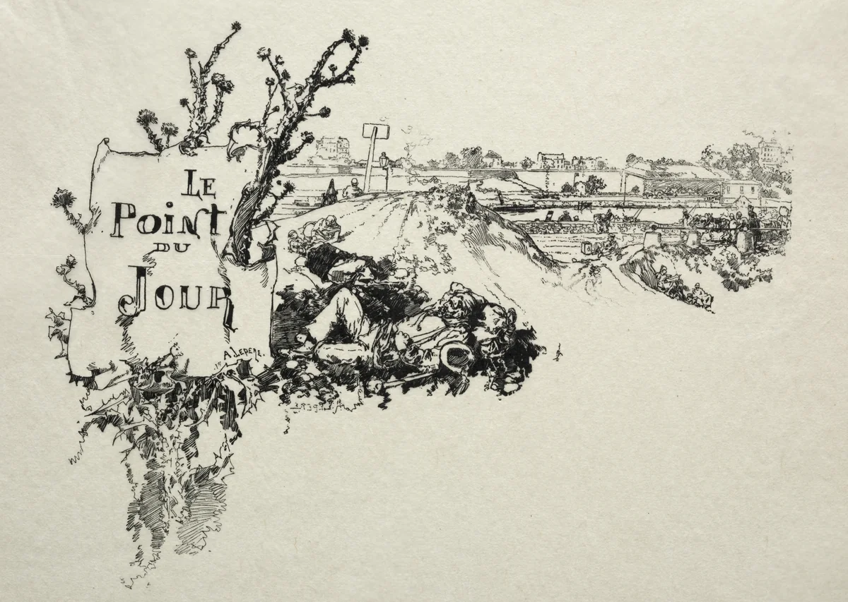 Le Point-du-Jour by Auguste Louis Lepère, print, 1886