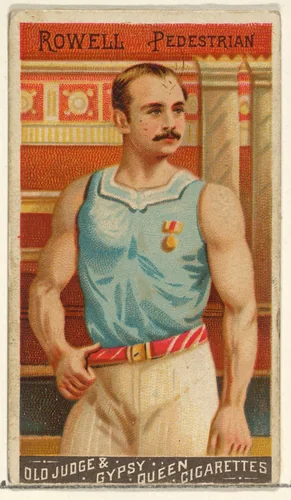 Rowell, Pedestrian, from the Goodwin Champion series for Old Judge and Gypsy Queen Cigarettes by Goodwin & Company, print, 1888