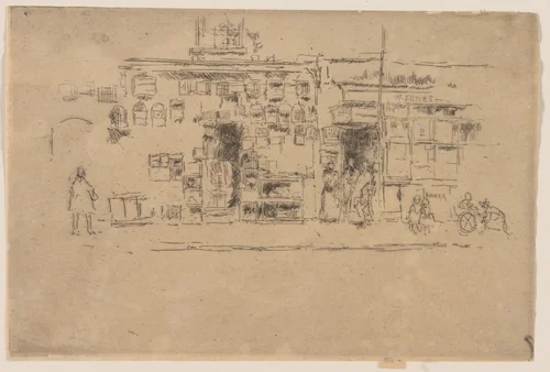 Bird-Cages, Chelsea by James McNeill Whistler, print, 1887