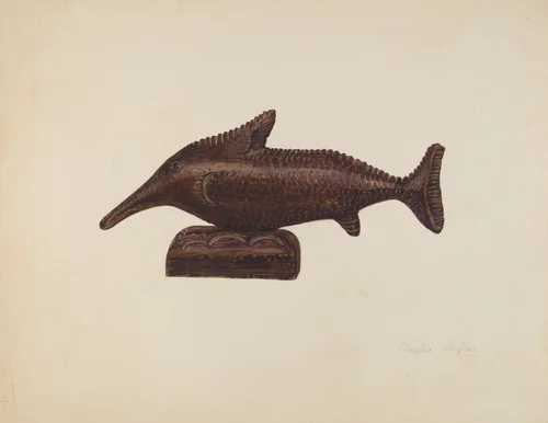 Toy Fish by Charles Garjian, index of american design, 1940