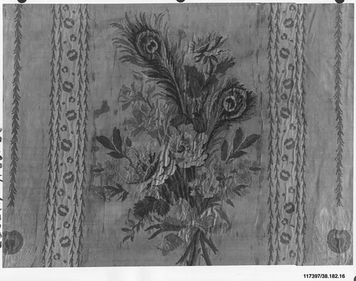 Panel of upholstery silk by Philippe de Lasalle, textile, 1765-1775