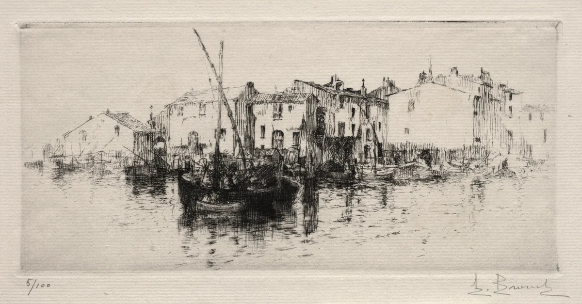 Les Martigues by Auguste Brouet, print, 1890-1925