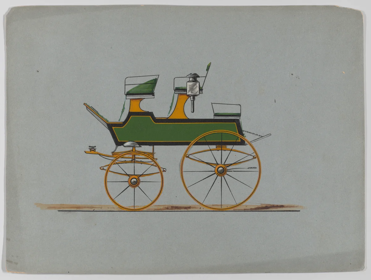Design for Break (unnumbered) by Brewster & Co., drawing, 1865-1875