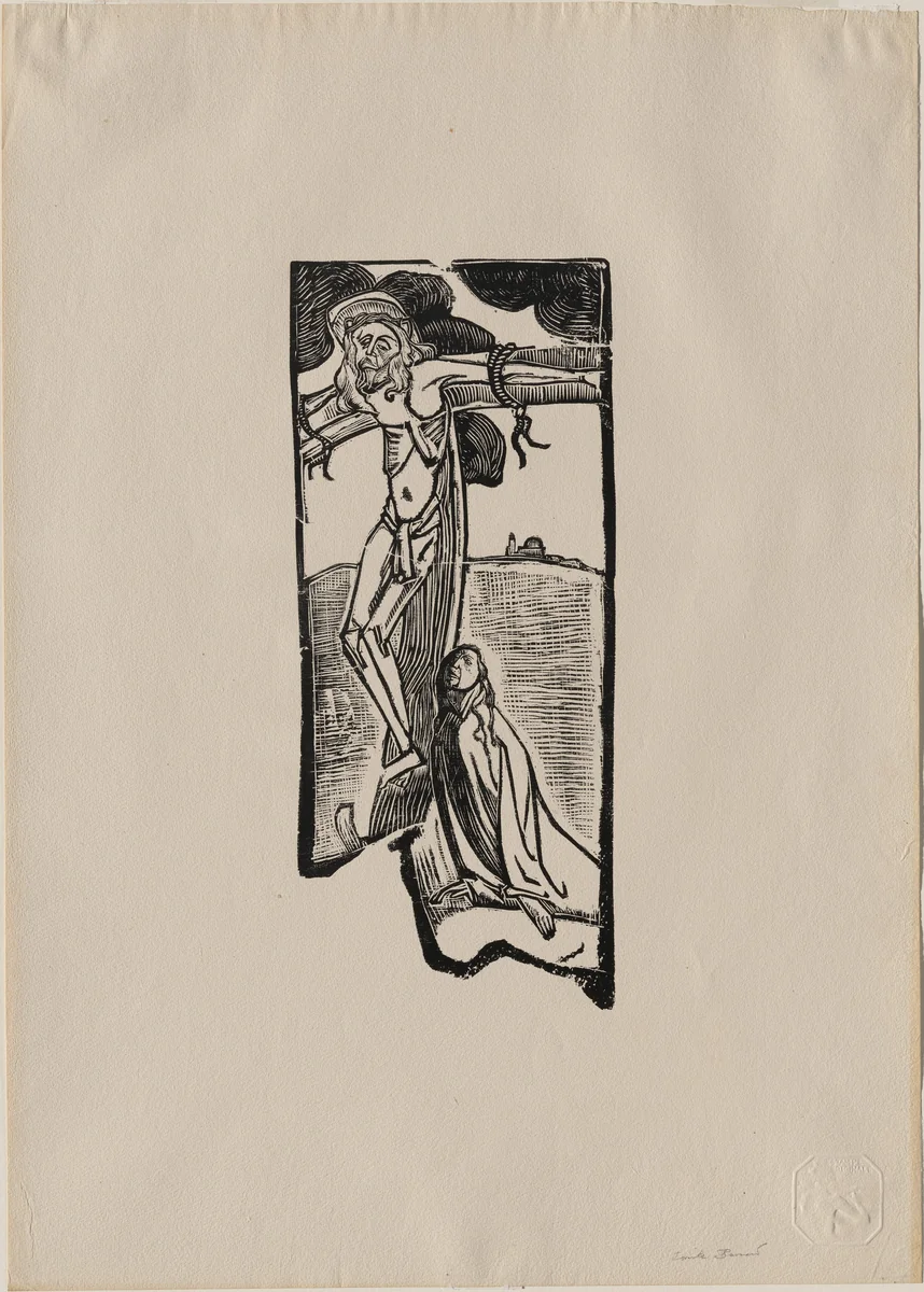 Christ by Emile Bernard, print, 1891-1894