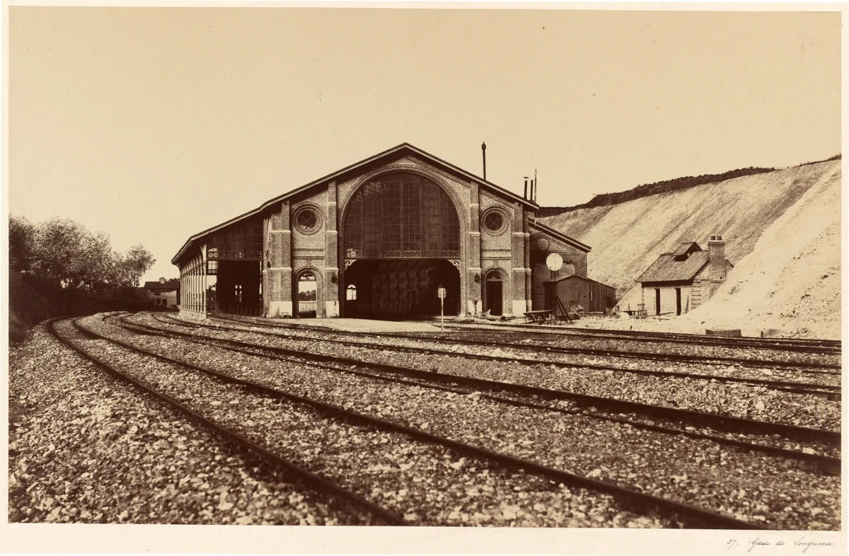 Gare de Longueau by Édouard-Denis Baldus, photograph, 1855