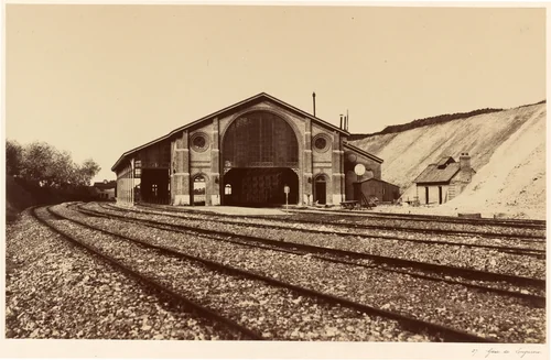 Gare de Longueau by Édouard-Denis Baldus, photograph, 1855