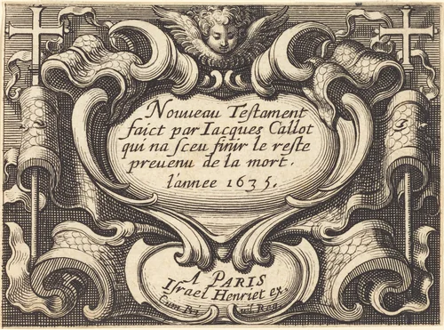Frontispiece for Callot's "The New Testament" by Abraham Bosse, print, 1635