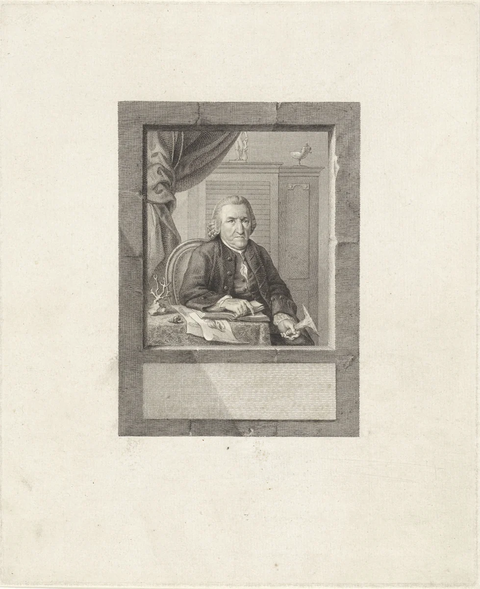 Portret van Joan Coenraad Brandt by Reinier Vinkeles, print, 1776
