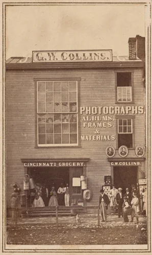 Collins Photography Studio, Urbana, Ohio by George W. Collins, photograph, 1860-1869