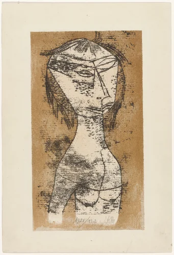 Saint of the Inner Light (Die Heilige vom innern Licht) from the portfolio New European Graphics, 1st Portfolio: Masters of the State Bauhaus, Weimar (Neue europäische Graphik, 1. Mappe: Meister des Staatlichen Bauhauses in Weimar), 1921 by Paul Klee, print, 1921