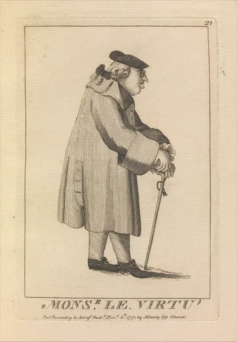 Monsieur Le Virtu by Matthias Darly, print, 1771