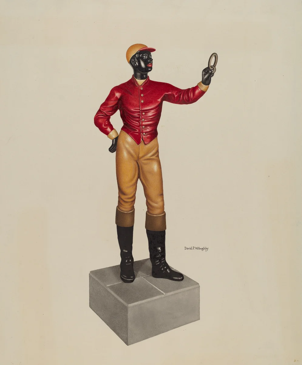 Hitching Post by David P Willoughby, index of american design, 1935-1942