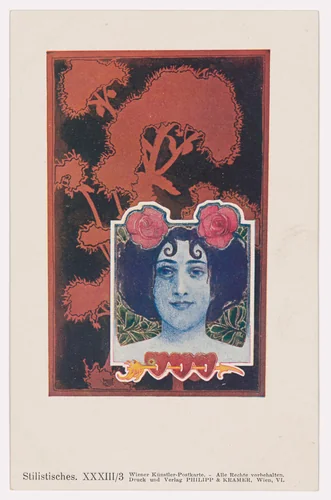 Wiener Künstler-Postkarte Serie 33/3 by Josef Hoffmann, design, 1898