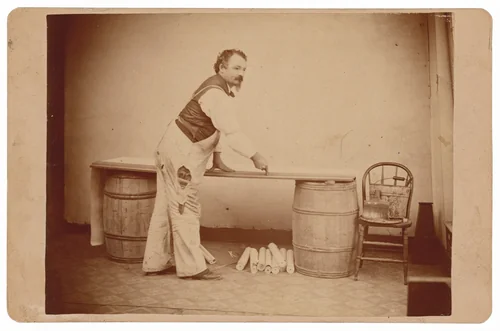 Portrait of a Wallpaperer by A. F. Ferris & Co., photograph, 1875-1885