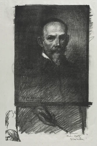 Self-Portrait by Théophile Alexandre Steinlen, print, 1905