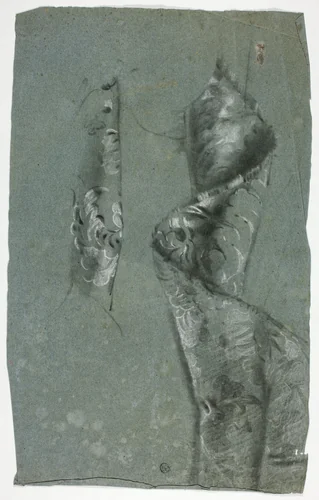 Folded Brocade by John Downman, drawing, 1770-1824