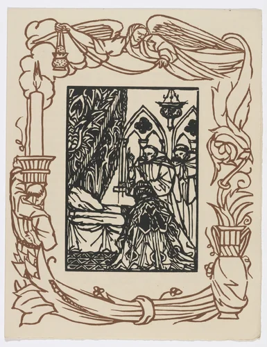 Plate (page 145) from Les Petites Fleurs de St. François (The Little Flowers of St. Francis) by Émile Bernard, illustrated book, 1928