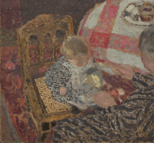 Luncheon (Annette and Her Grandmother) by Edouard Vuillard, painting, 1899