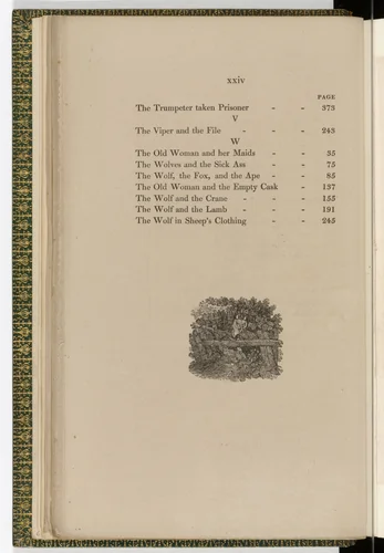 Tailpiece (page xviv) from The Fables of Aesop by Thomas Bewick, illustrated book, 1818