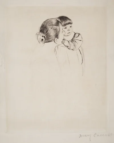 Peasant Mother and Child by Mary Cassatt, print, 1894