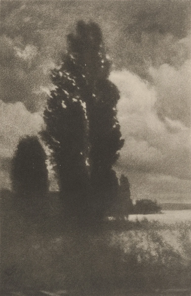 Pappeln Und Wolken by Hans Watzek, photograph, 1902