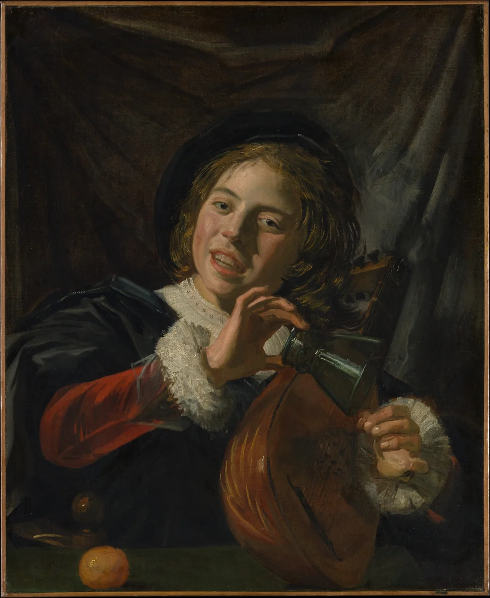 Boy with a Lute by Frans Hals, painting, 1620-1630