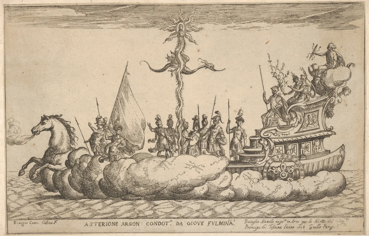 Asterion, from "Vessels of the Argonauts" by Remigio Cantagallina, print, 1608