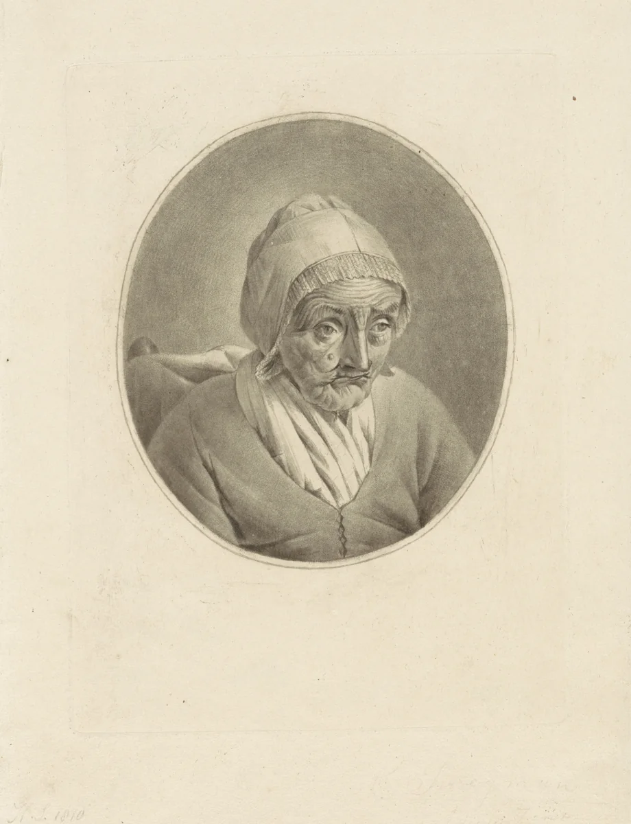 Portret van Elizabeth Frolike by Hendrik Schwegman, print, 1810