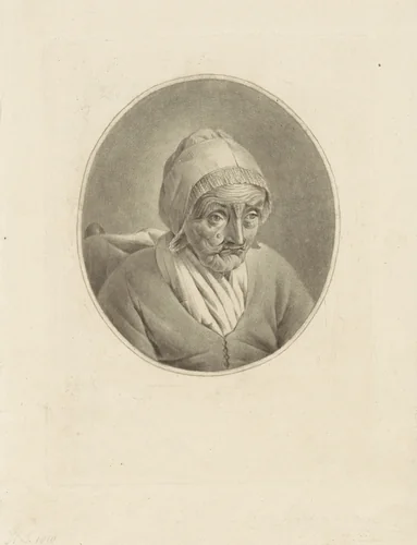 Portret van Elizabeth Frolike by Hendrik Schwegman, print, 1810