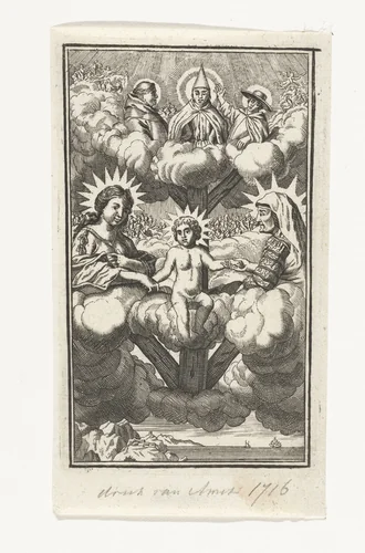 Anna te Drieën by anonymous, print, 1671-1716