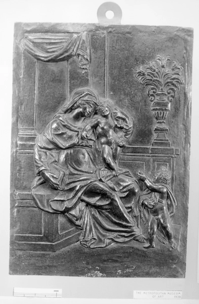 Madonna and Child with St. John by Jacopo Sansovino, metalwork, 1530-1565