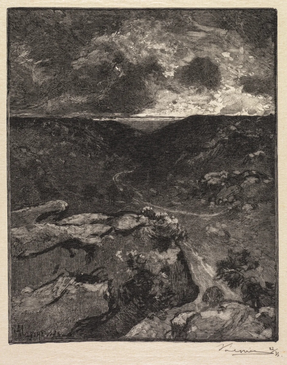 Fontainebleau Forest: Franchard Valley (La Forêt de Fontainebleau: La Vallée de Franchard) by Auguste Louis Lepère, book, 1890