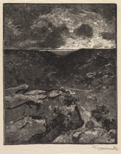 Fontainebleau Forest: Franchard Valley (La Forêt de Fontainebleau: La Vallée de Franchard) by Auguste Louis Lepère, book, 1890