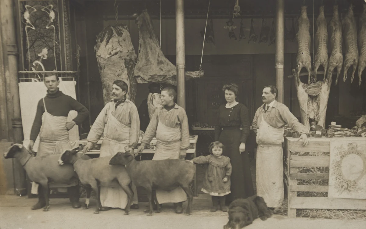 Boucherie by Unidentified Photographer, photograph, 1911