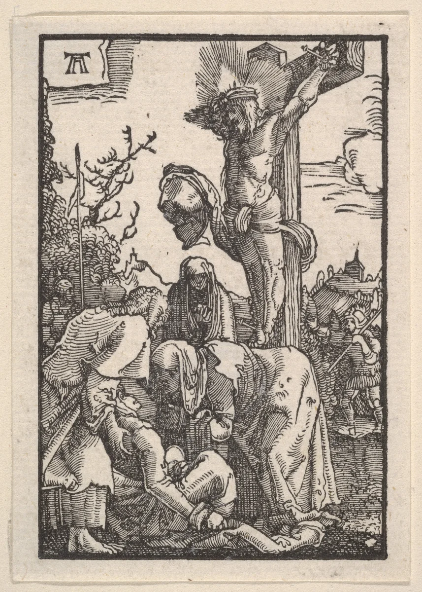 The Crucifixion, from "The Fall and Salvation of Mankind Through the Life and Passion of Christ" by Albrecht Altdorfer, print, 1508-1518