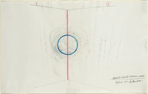 Inside Circle Corner by Stephen Antonakos, drawing, 1971